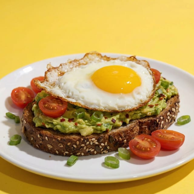Avocado Toast Sandwich Breakfast.
