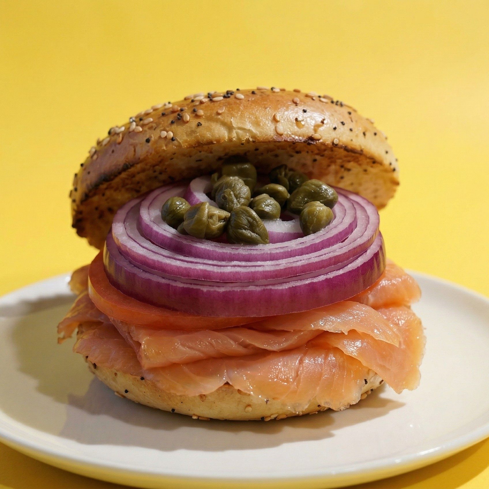 Loaded Bagel Sandwich Breakfast.