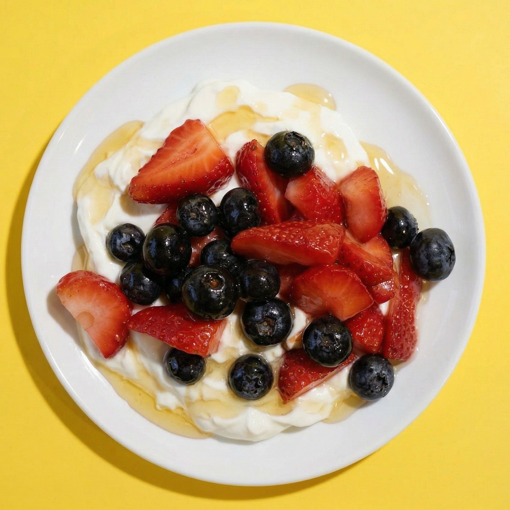 Berry Greek Yogurt Breakfast.