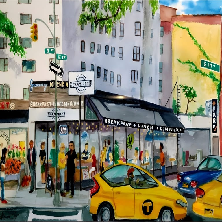 A modern diner in gramercy park